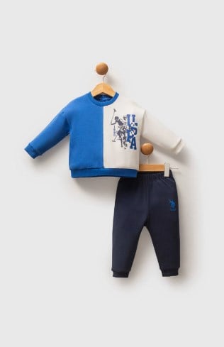U.S. POLO ASSN. U.S.POLO ASSN USB2583  ERKEK BEBEK 2 Lİ TAKIM COBALT