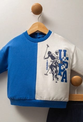 U.S. POLO ASSN. U.S.POLO ASSN USB2583  ERKEK BEBEK 2 Lİ TAKIM COBALT