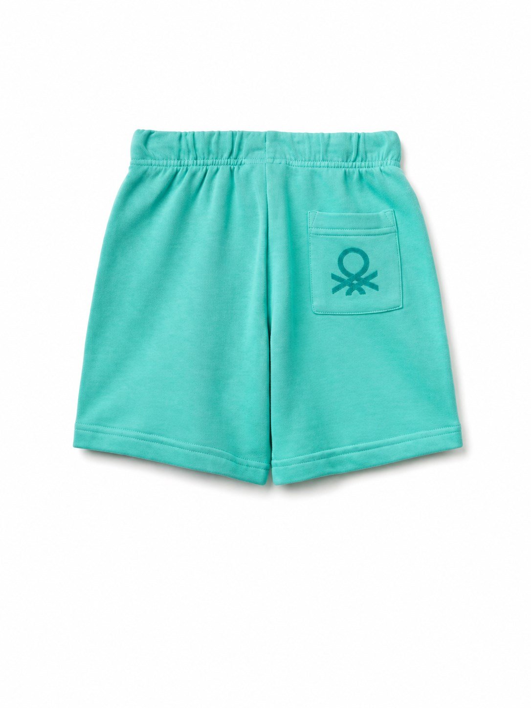 United Colors of Benetton Erkek Bebek Benetton Logo Bermuda Şort 1-5 Yaş YEŞİL