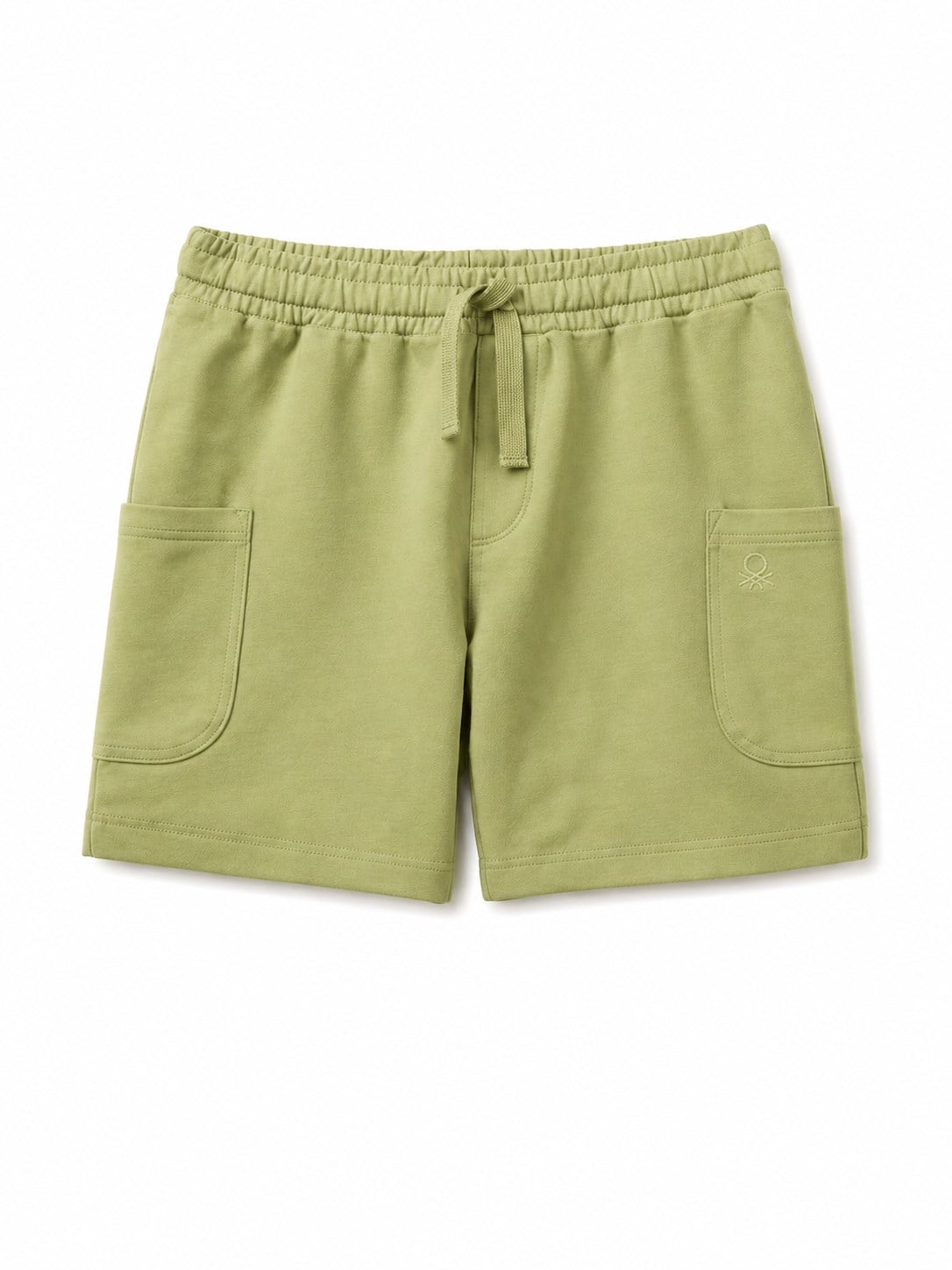 United Colors of Benetton Erkek Bebek Pamuklu Yan Cepli Bermuda Şort 1-5 Yaş HAKİ