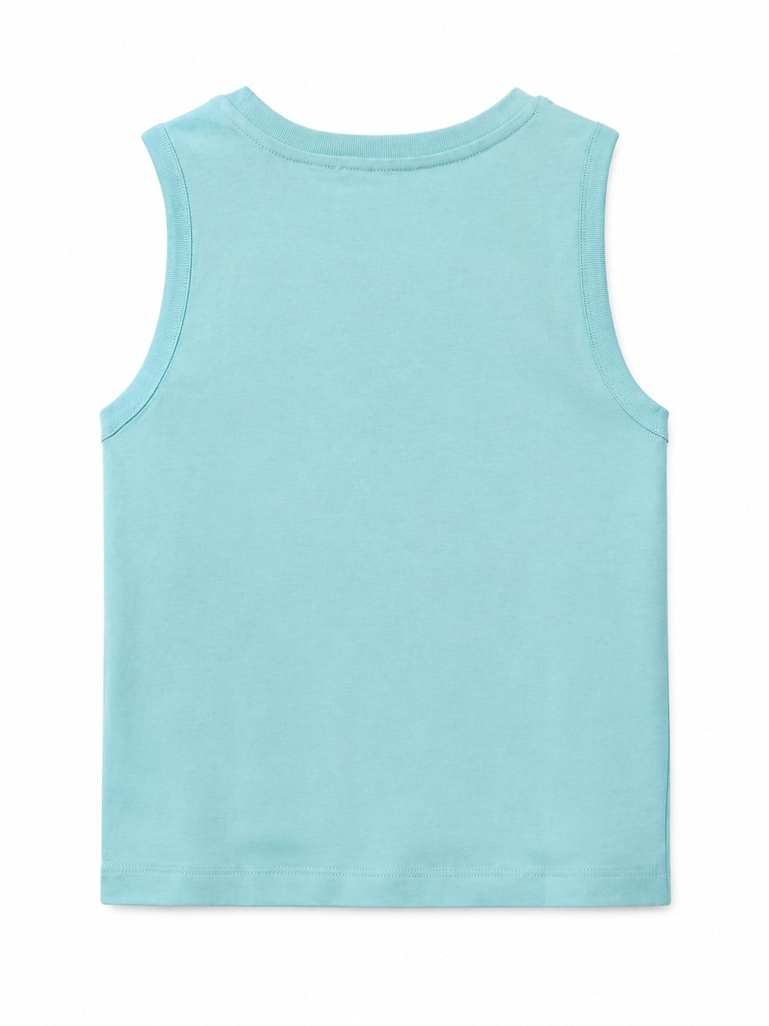 United Colors of Benetton Erkek Bebek Logo Baskılı Pamuklu Atlet 1-5 Yaş SU YEŞİLİ