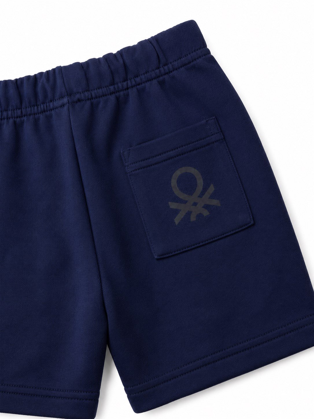 United Colors of Benetton Erkek Bebek Benetton Logo Bermuda Şort 1-5 Yaş LACİVERT