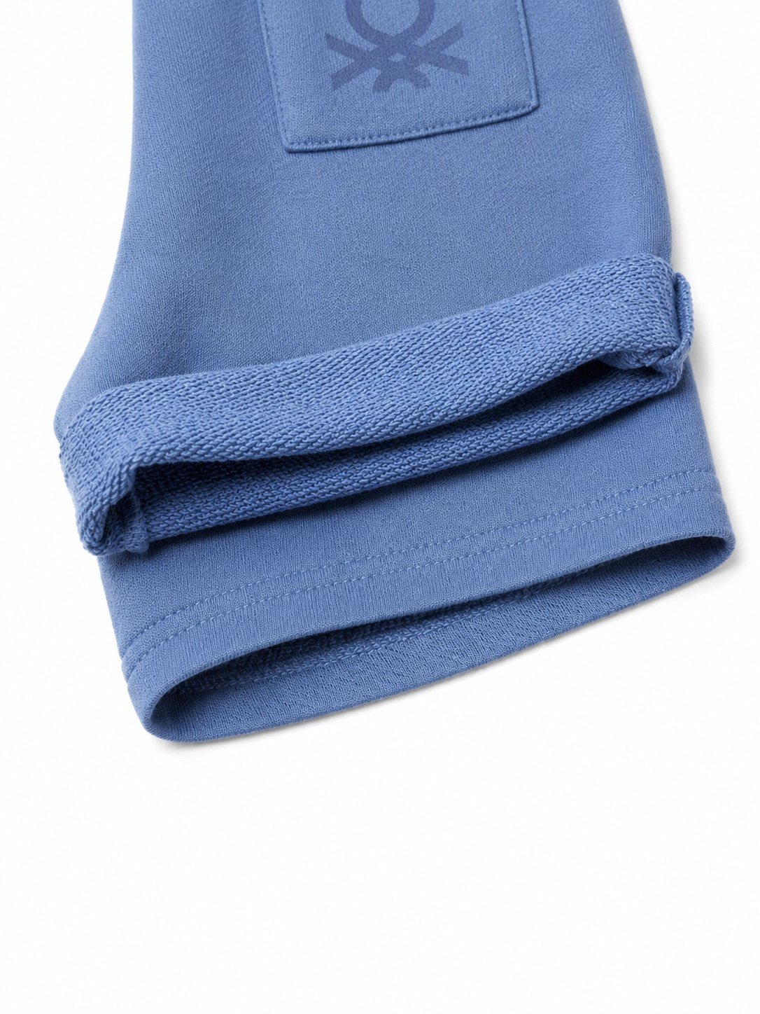 United Colors of Benetton Erkek Bebek Benetton Logo Bermuda Şort 1-5 Yaş MAVİ