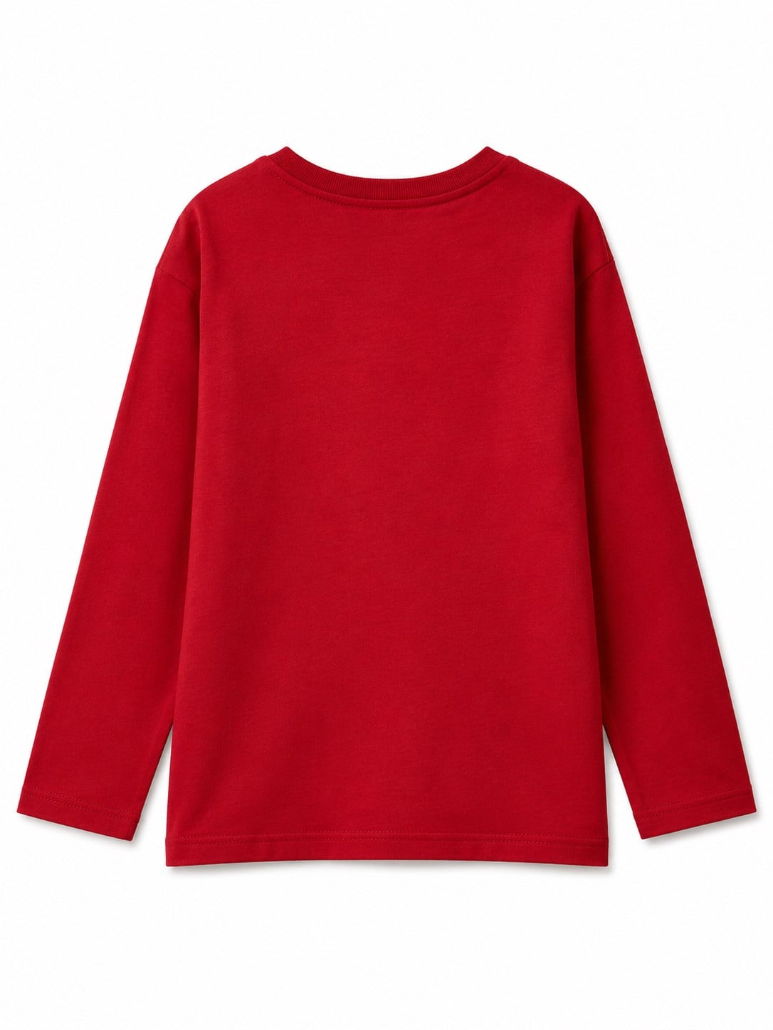 United Colors of Benetton Erkek Çocuk Back To School Araba Baskılı Bisiklet Yaka Uzun Kollu Tişört 1-6 Yaş KIRMIZI