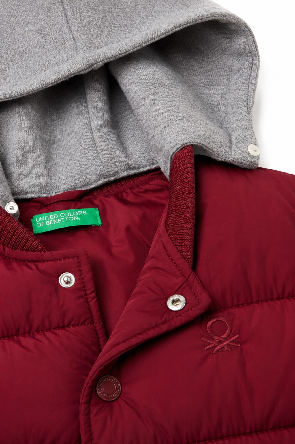 United Colors of Benetton Erkek Çocuk Kapüşonlu Şişme Yelek 6-14 Yaş KIRMIZI
