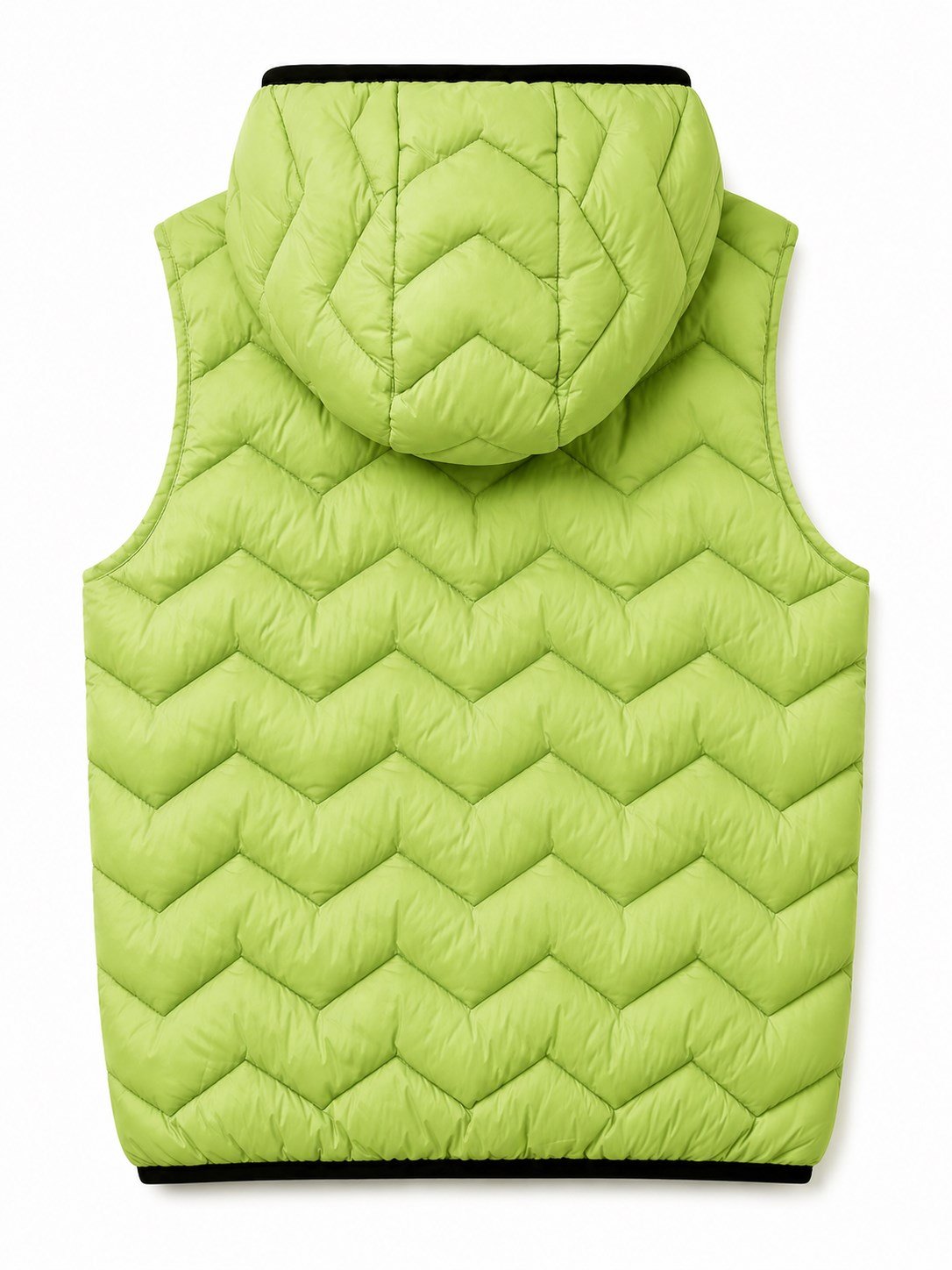 United Colors of Benetton Erkek Çocuk Logo Detaylı Kapüşonlu Şişme Yelek 1-6 Yaş AÇIK YEŞİL