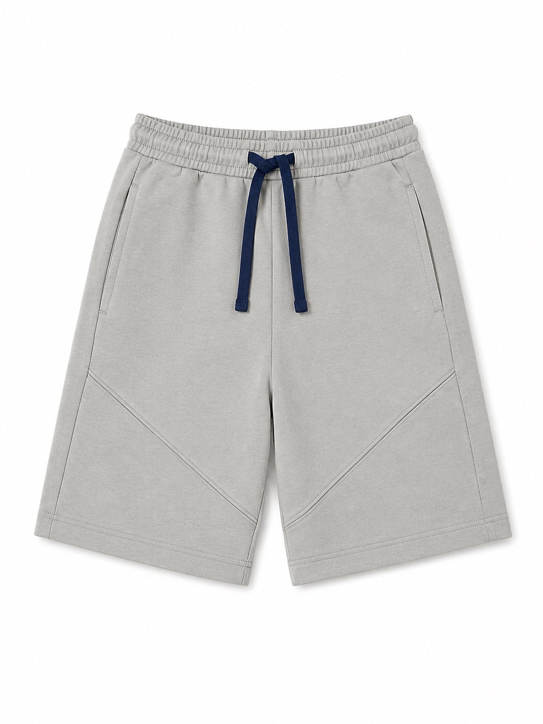 United Colors of Benetton Erkek Çocuk Bağcıklı Pamuklu Şort 4-14 Yaş GRİ