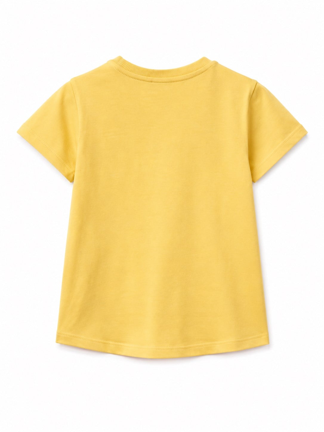 United Colors of Benetton Kız Bebek Lila Tropikal Baskılı Bisiklet Yaka Tişört 1-5 Yaş HARDAL