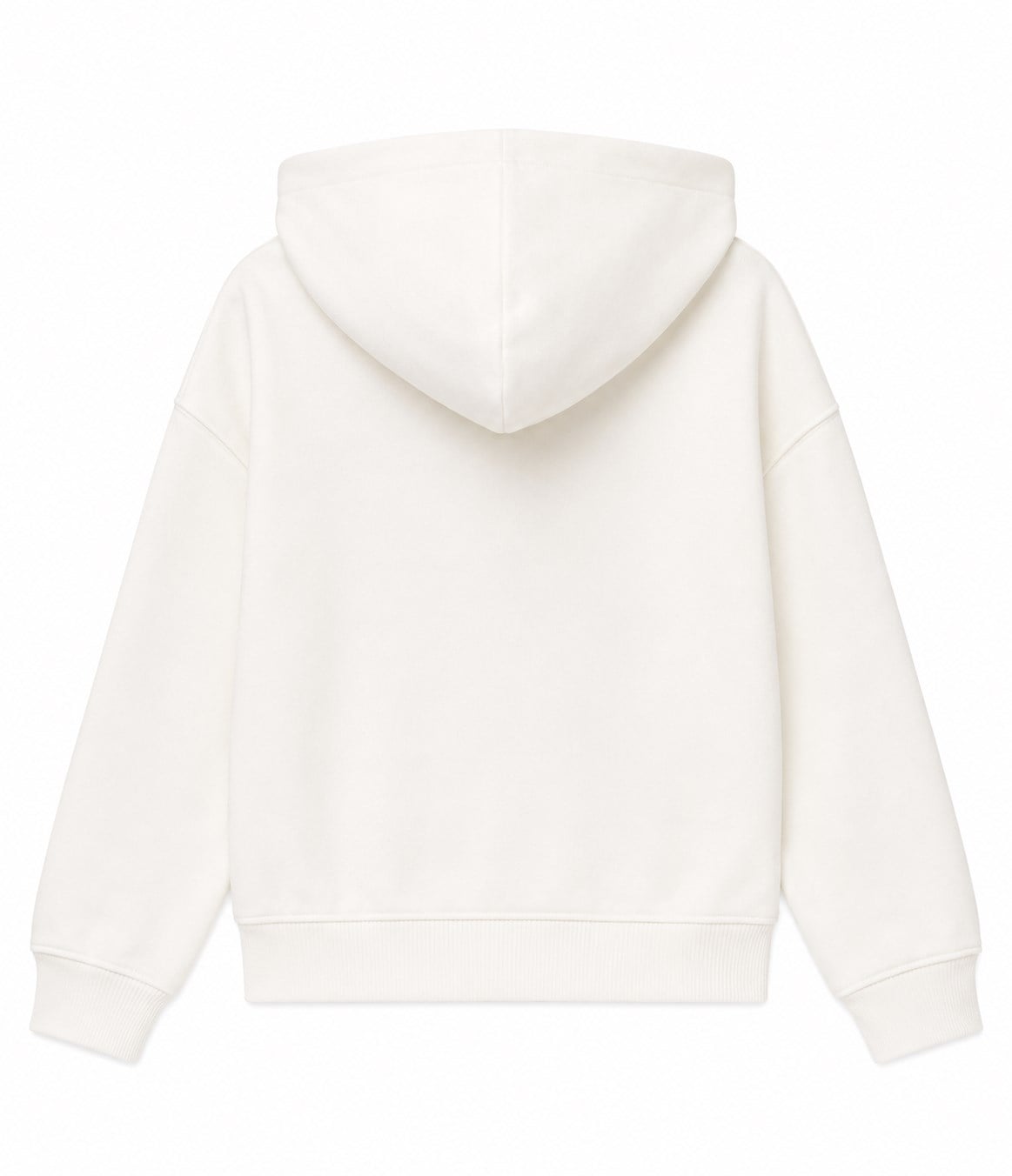United Colors of Benetton Kız Çocuk Pembe Logo Baskılı Kapüşonlu Sweatshirt 6-14 Yaş BEYAZ
