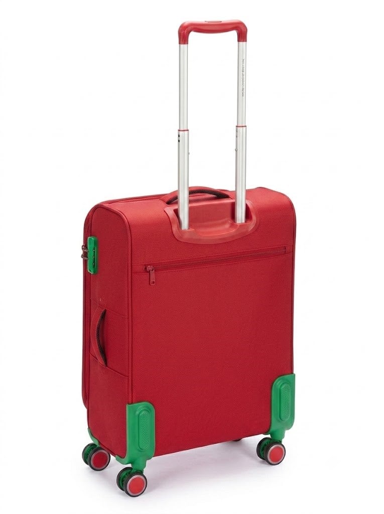 United Colors of Benetton Ultra Light Kumaş Büyük Boy Valiz 60 Cm KIRMIZI
