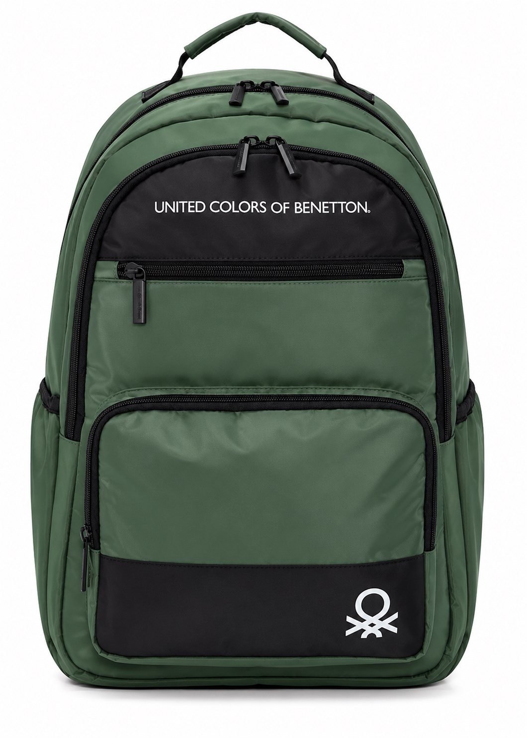 United Colors of Benetton Unisex Okul ve Günlük Sırt Çantası SİYAH - HAKİ