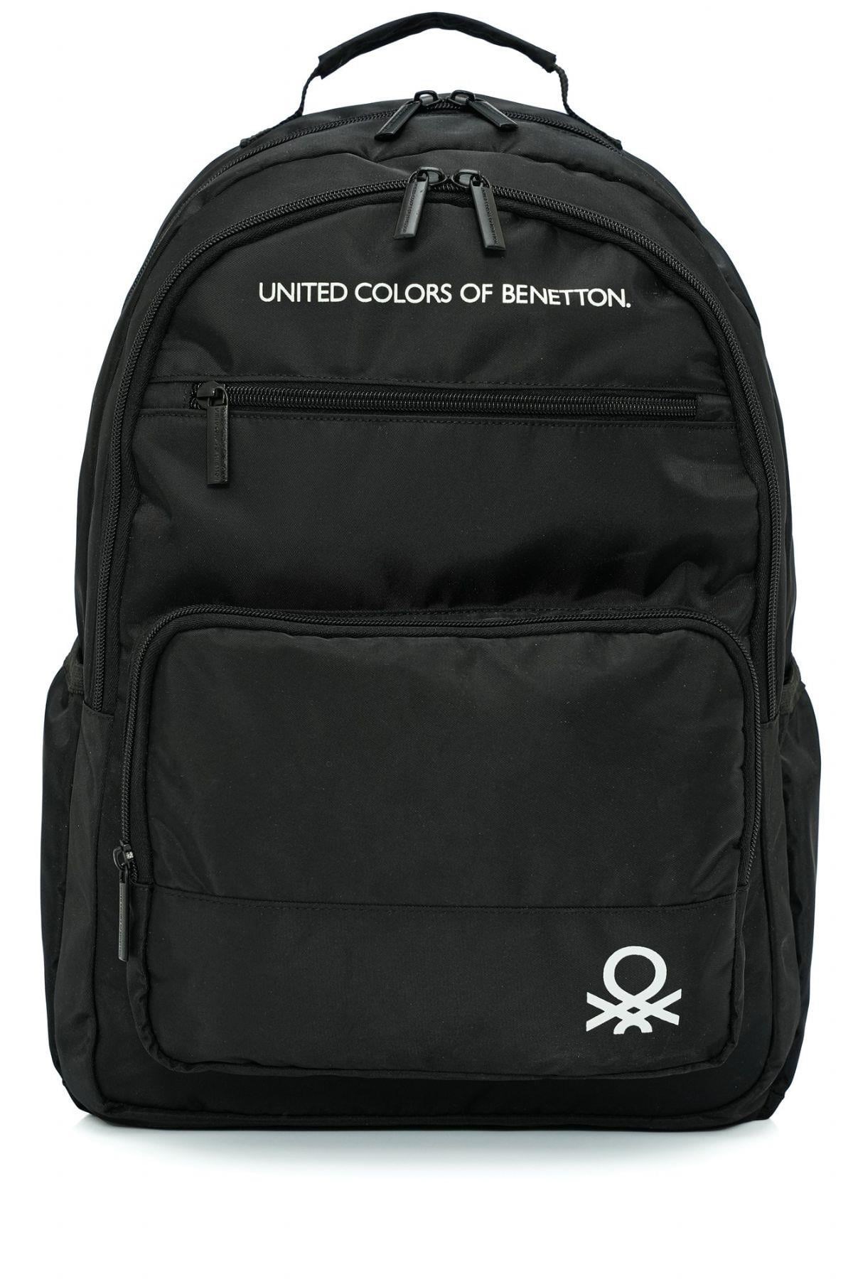 United Colors of Benetton Unisex Okul ve Seyahat Sırt Çantası SİYAH