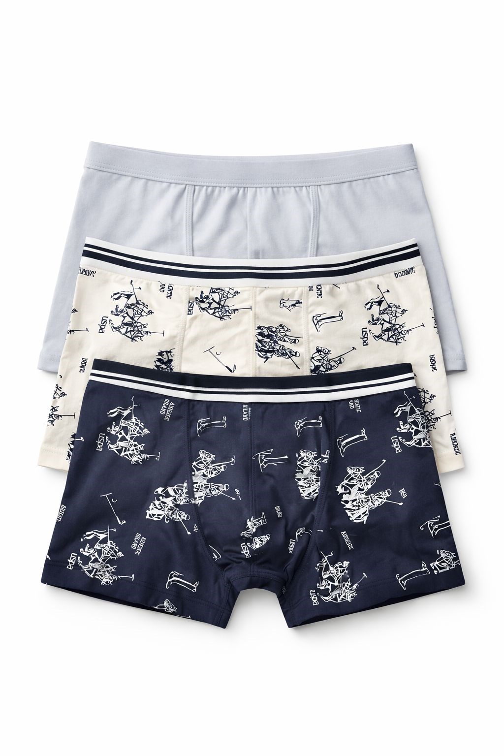 US2252U.S.POLO ERKEK ÇOCUK 3 LÜ BOXER TAKIM