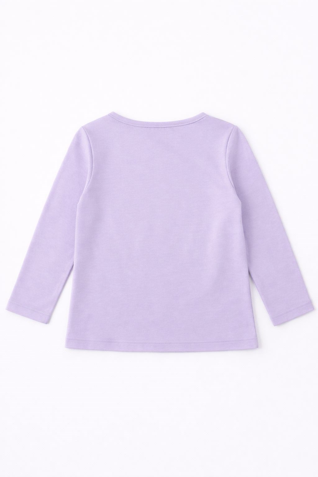Via Girls Kız Çocuk Kedi Baskılı Uzun Kollu Tshırt 2-5 Yaş LİLA