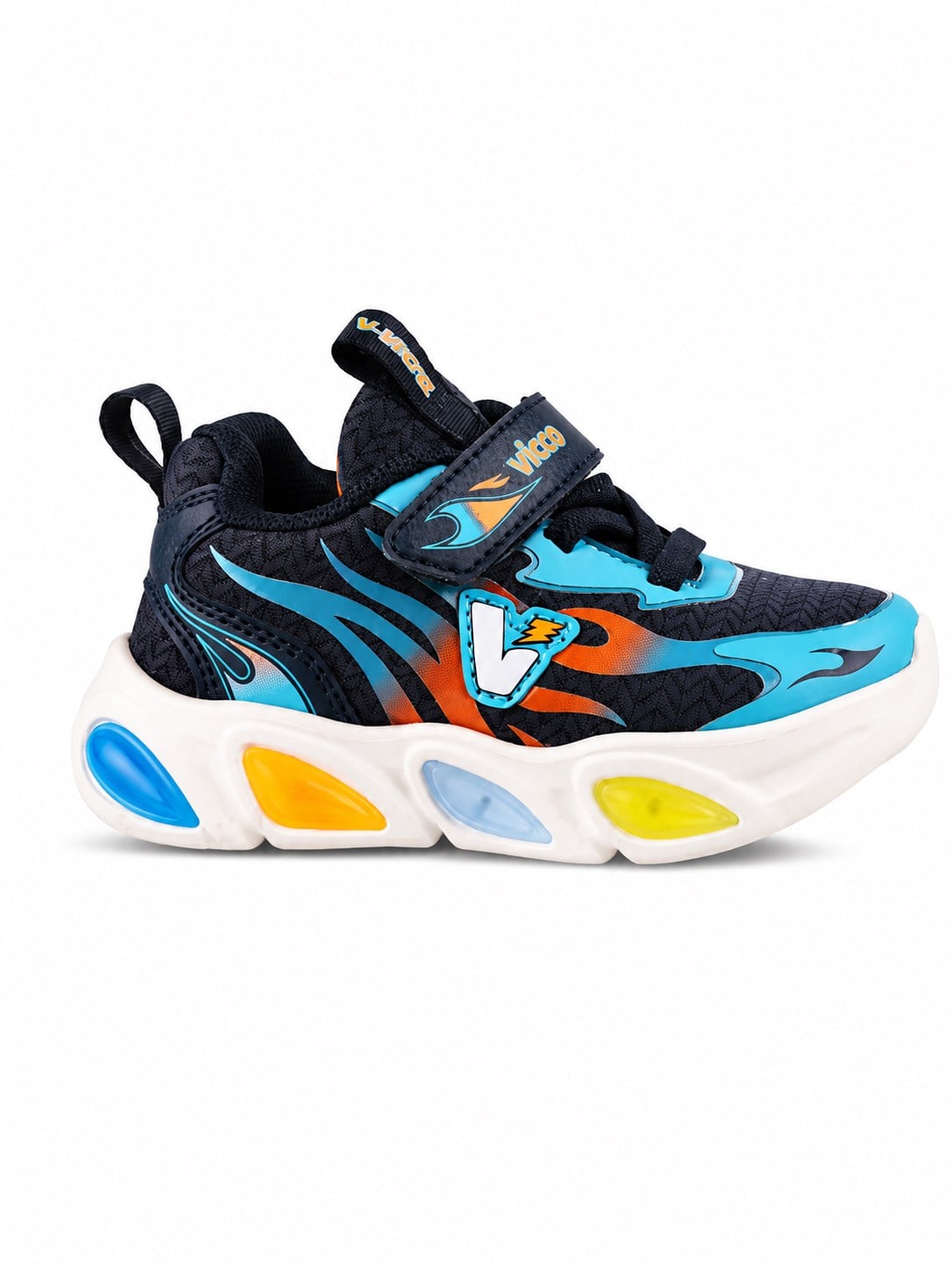 Vicco Erkek Çocuk  Coin Ortopedik Işıklı  Sneaker Spor Ayakkabı 22-25 LACİVERT