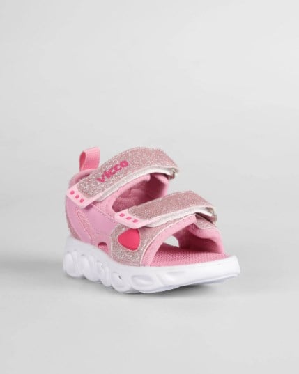 Vicco Kız Çocuk Işıklı  Sandalet 31-35 PEMBE