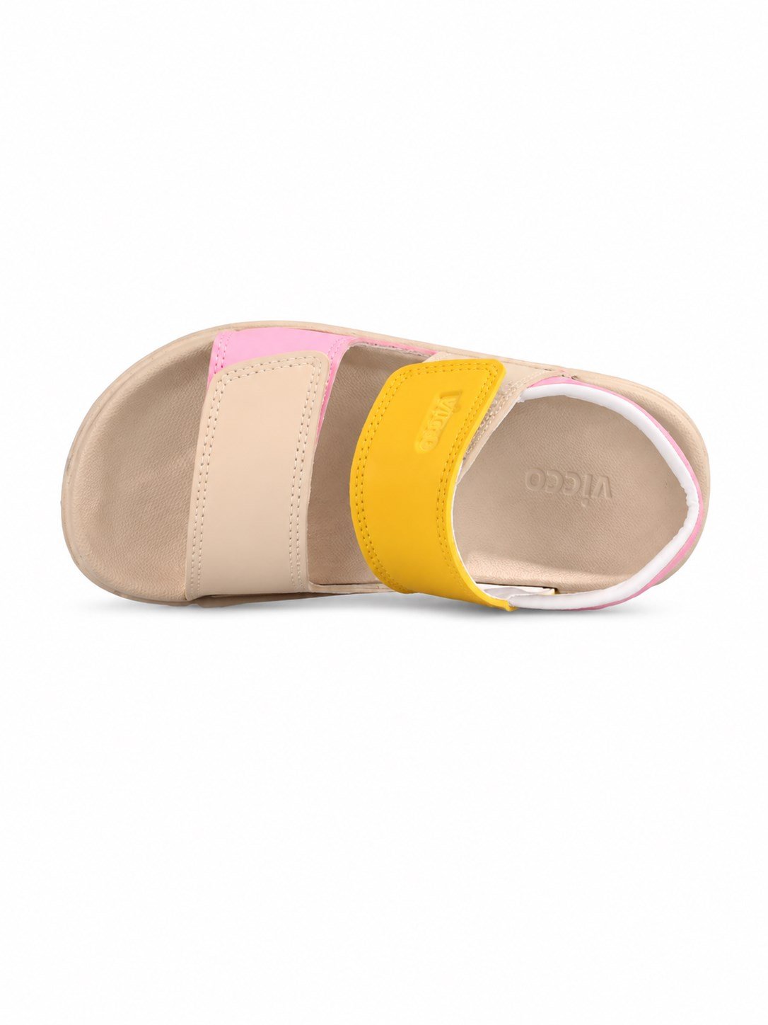 Vicco Krixi Kız Çocuk Phylon Renkli Sandalet 31-35 BEJ