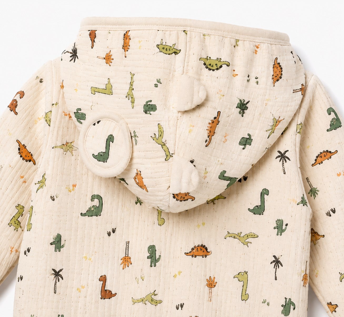 Wool Muslin Dinosaur Theme Hırka ÇOK RENKLİ