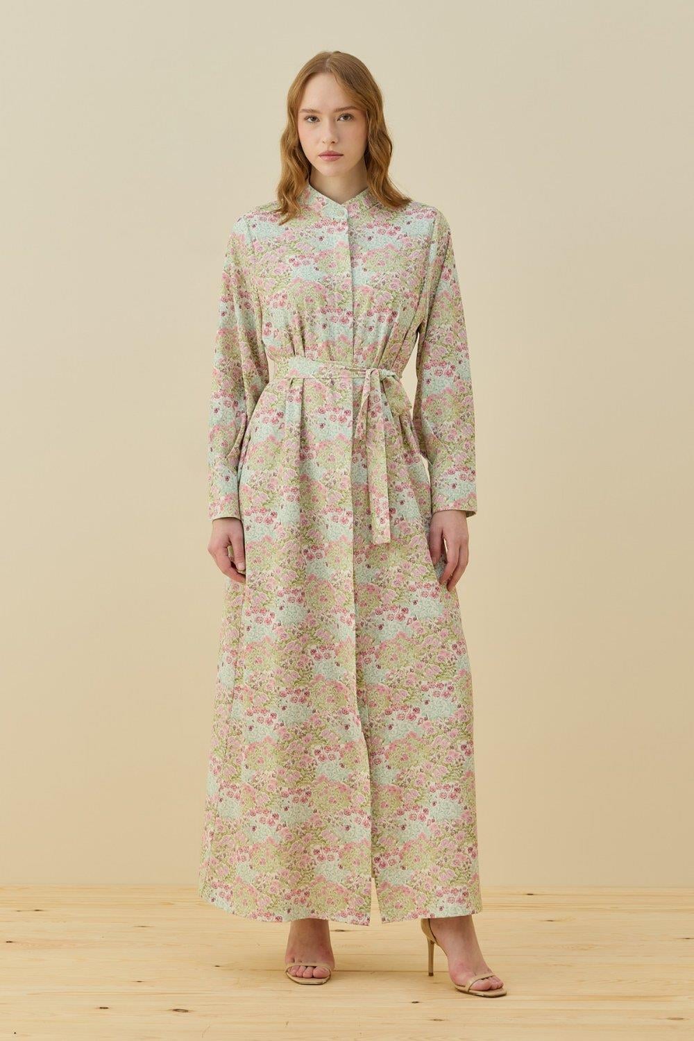 Merwish Çiçekli Yaz Elbise 1776 PembeElbiseMerwish3832MerwishMerwish Çiçekli Yaz Elbise 1776 Pembe