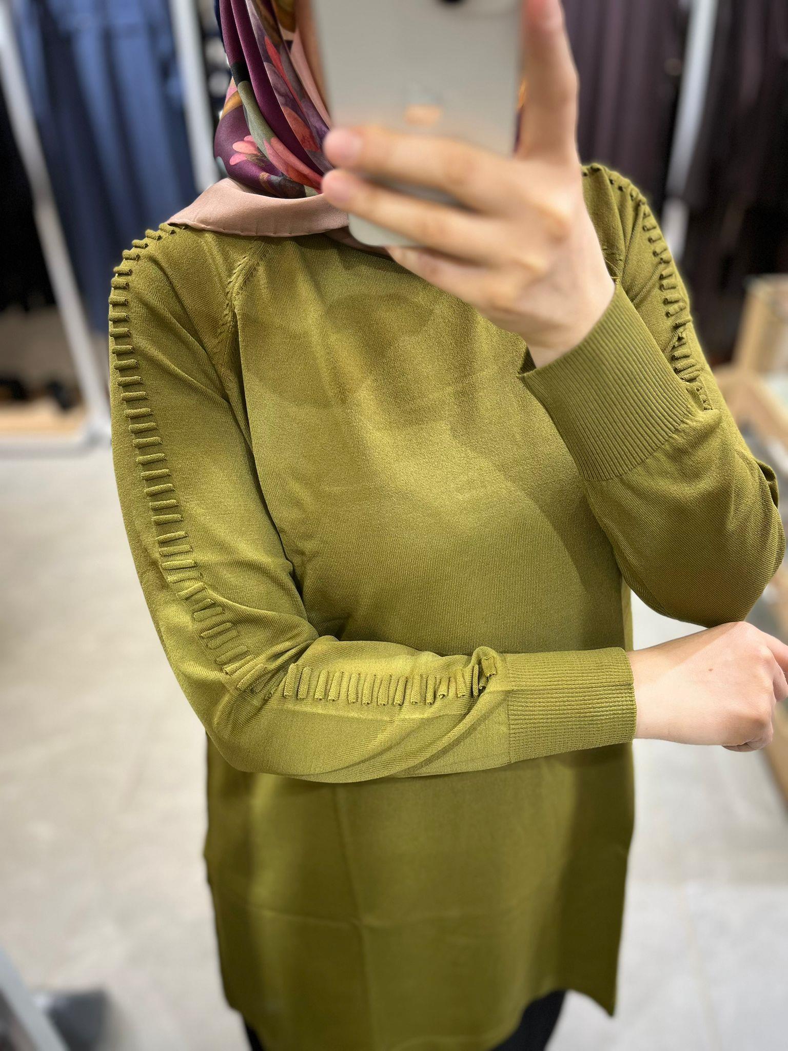 Nuss Kol Fitilli Tunik 928