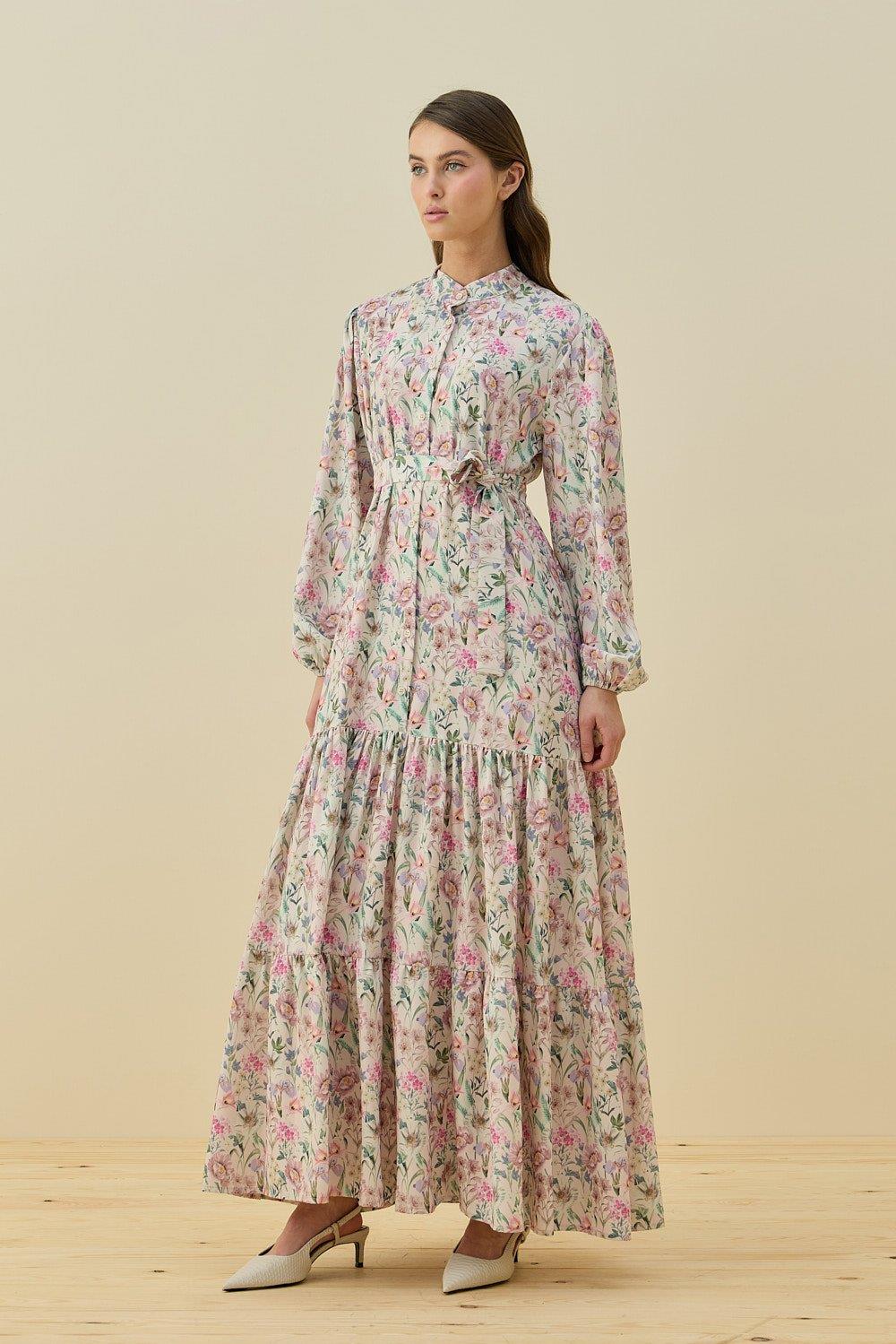 Merwish Çiçekli Yaz Elbise 1757 FuşyaElbiseMerwish3835MerwishMerwish Çiçekli Yaz Elbise 1757 Fuşya