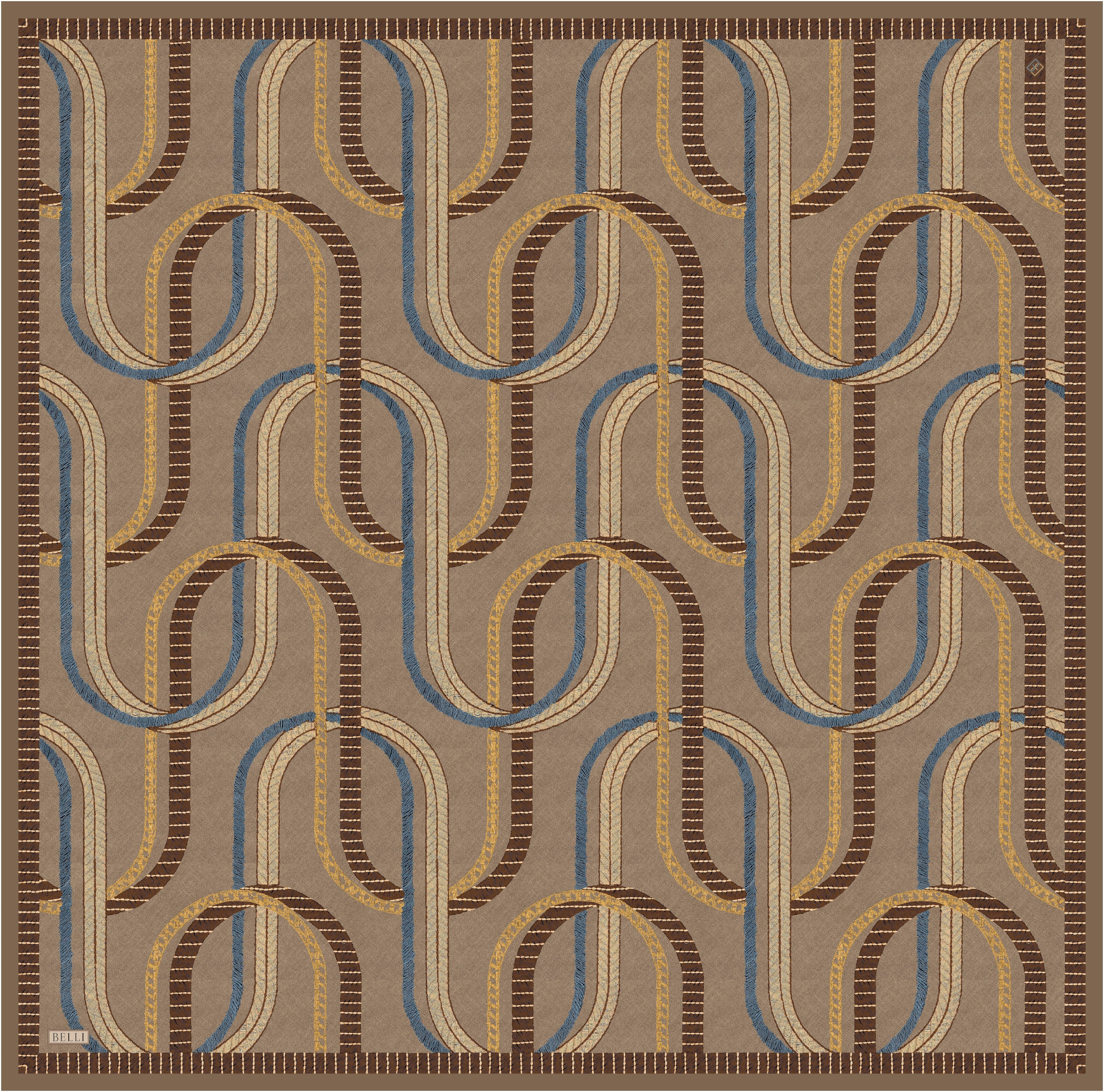 Belli Vizon Geometrik Desen %100 Twill İpek Eşarp 4424-05EşarpBelli4119BelliBelli Vizon Geometrik Desen %100 Twill İpek Eşarp 4424-05