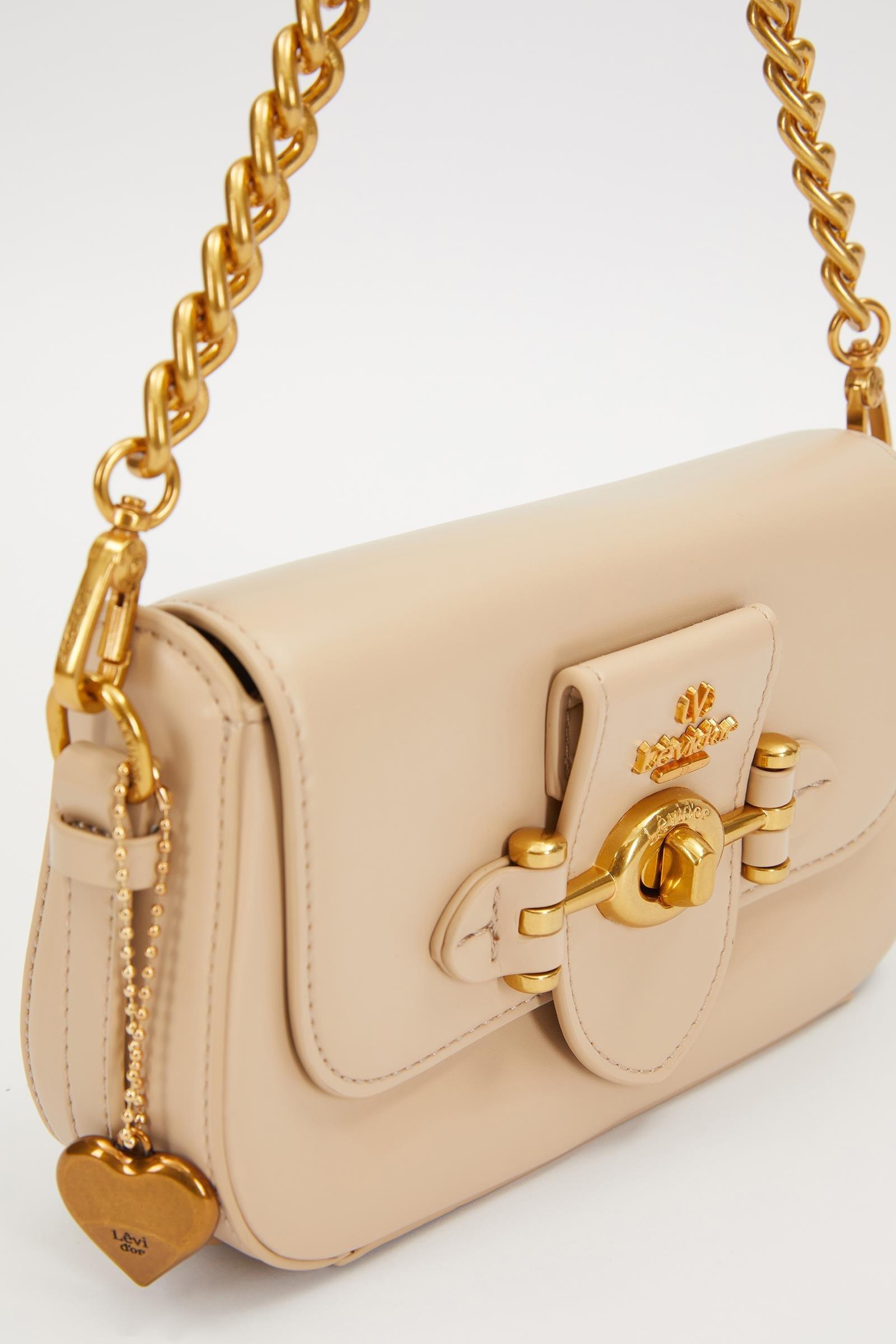 Levidor Çevirme Kilit Omuz Çantası 930244 Kahve