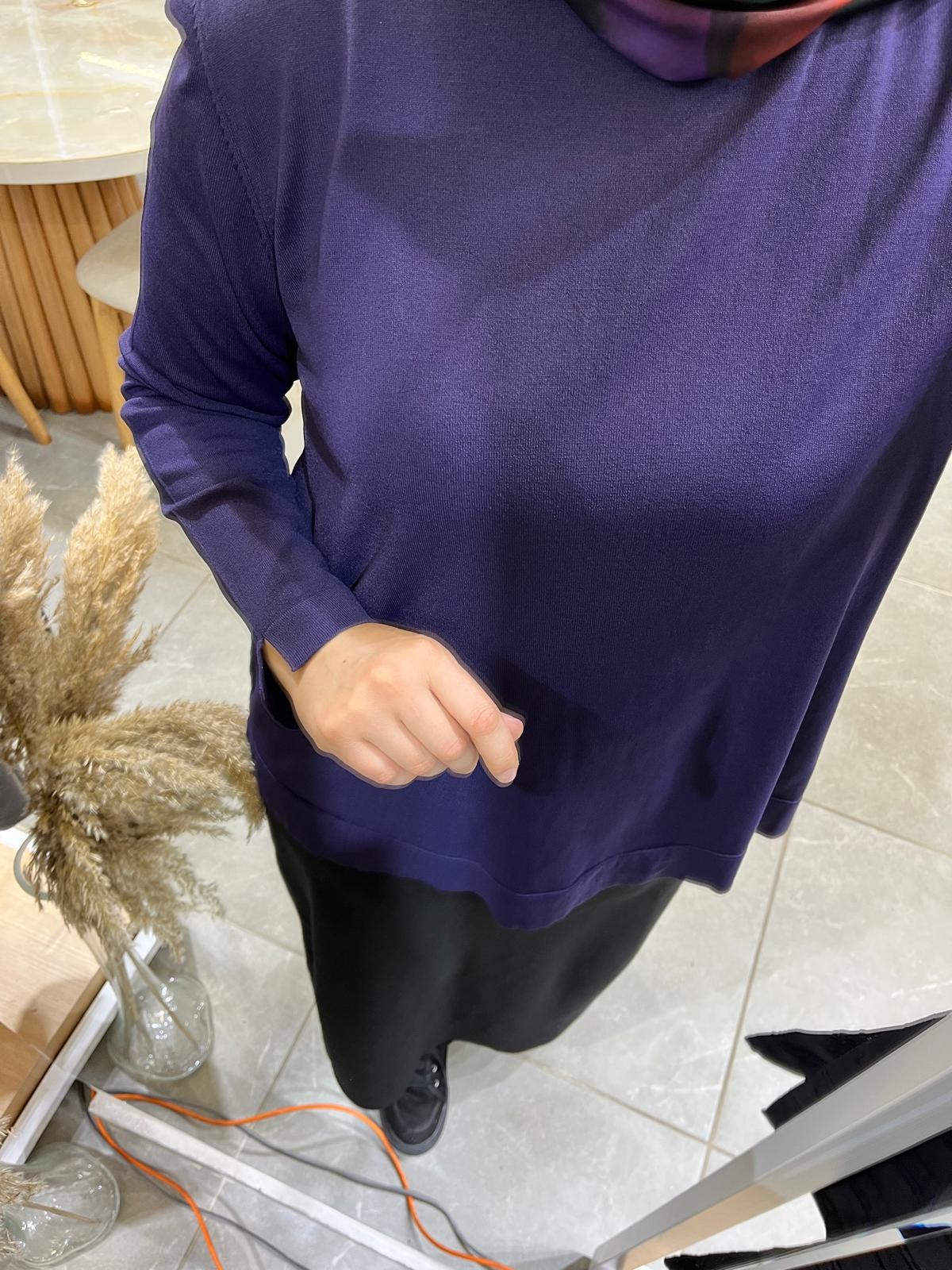 Nuss 902 Basic Merserize TunikTrikoNussUYT0003822NUSSNuss 902 Basic Merserize Tunik Mor