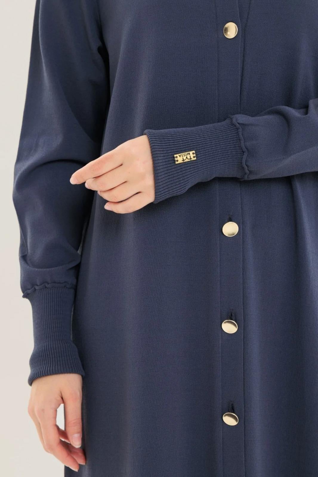 Missa Rayon Soğuk İp Balon Hırka LacivertHırkaMissaUYT0003799MissaMissa Rayon Soğuk İp Balon Hırka Lacivert