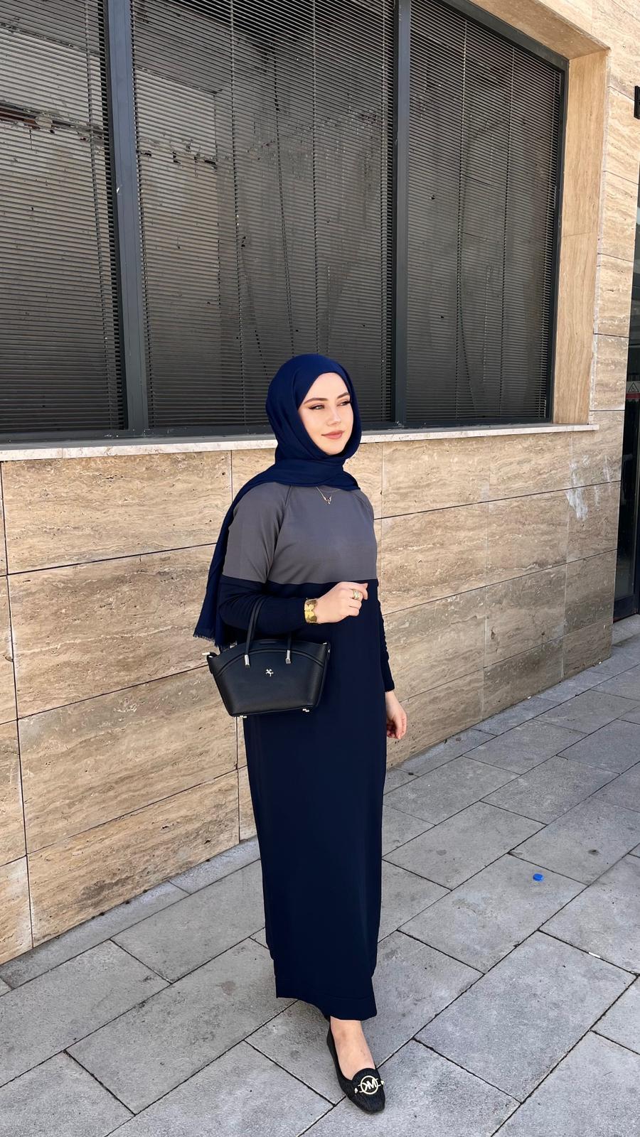 Nuss 508 Triko Elbise LacivertElbiseNussUYT0003663NussNuss 508 Triko Elbise Lacivert