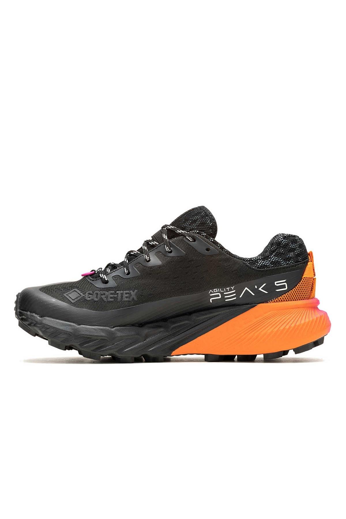 Merrell J500450 AGILITY PEAK 5 GTX Kadın Spor Ayakkabısı Siyah Turuncu