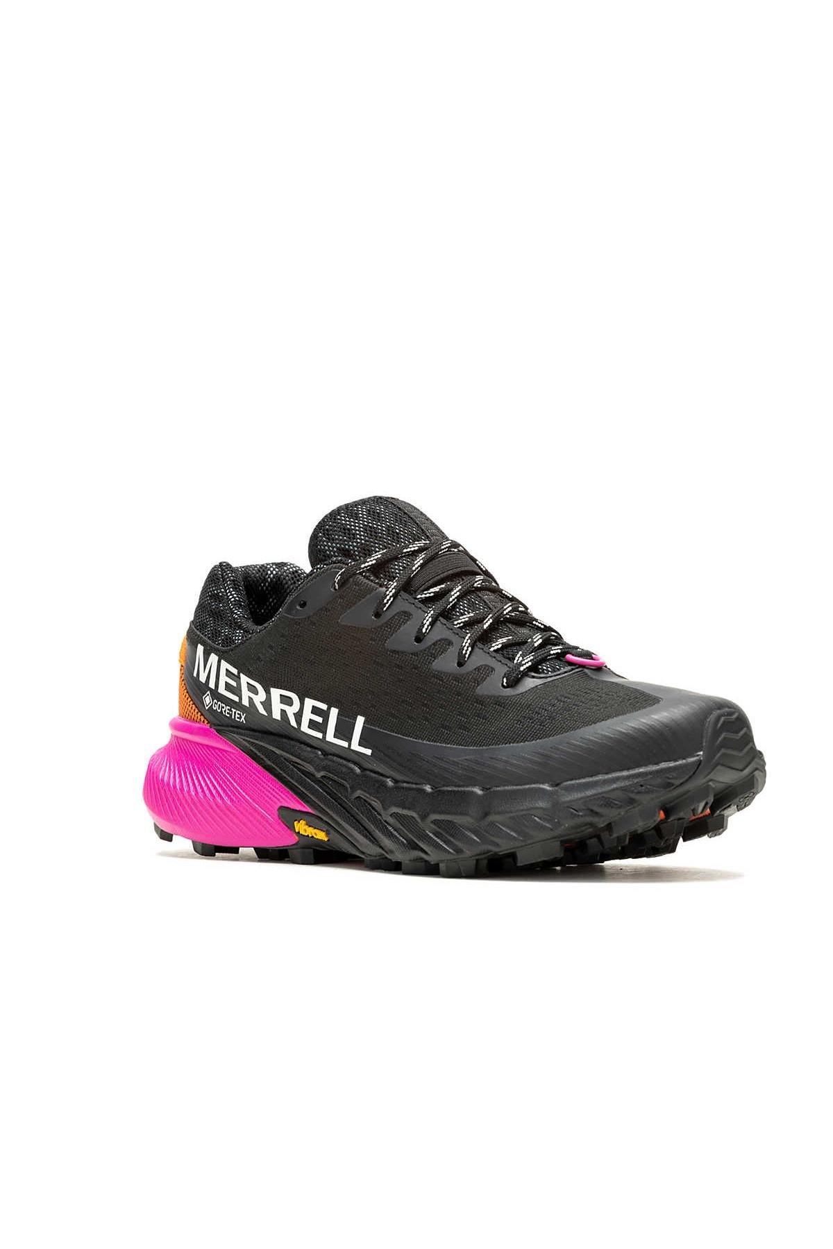Merrell J500450 AGILITY PEAK 5 GTX Kadın Spor Ayakkabısı Siyah Turuncu