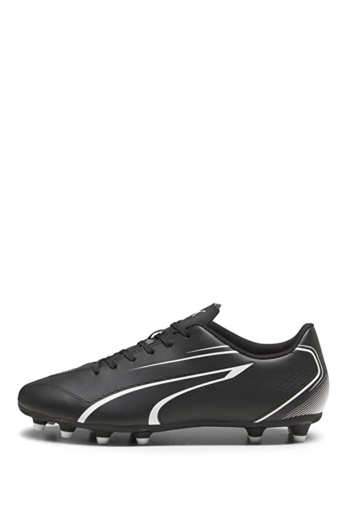 Puma 107483 01 VITORIA FG/AG Erkek Krampon Siyah Beyaz