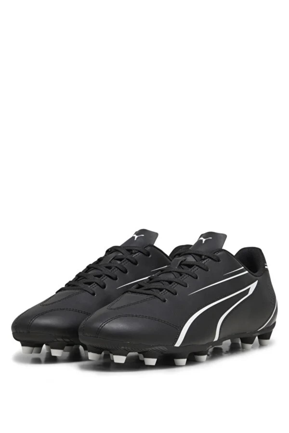 Puma 107483 01 VITORIA FG/AG Erkek Krampon Siyah Beyaz
