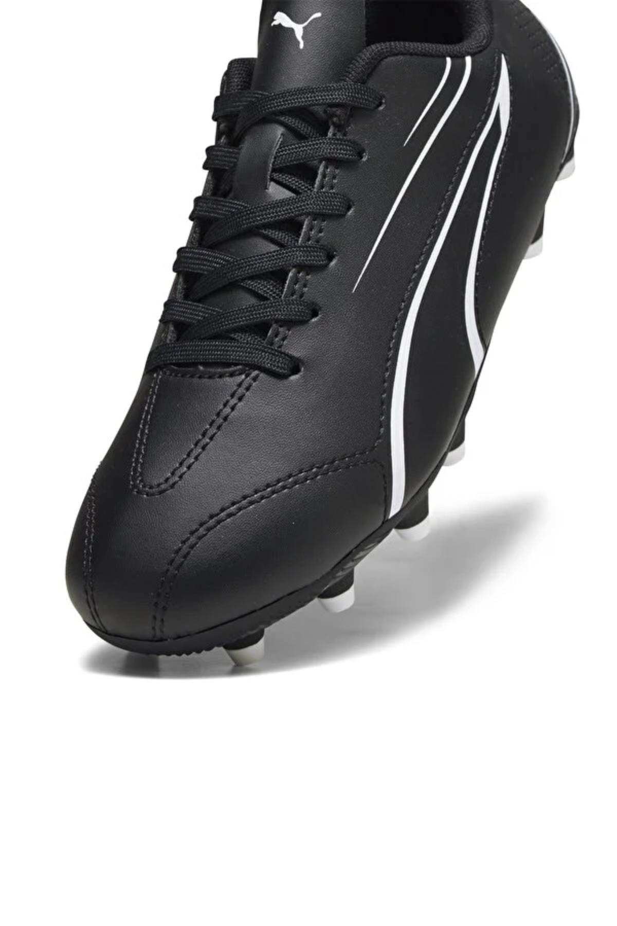 Puma 107486 01 VITORİA FG/AG Jr Krampon Siyah Beyaz