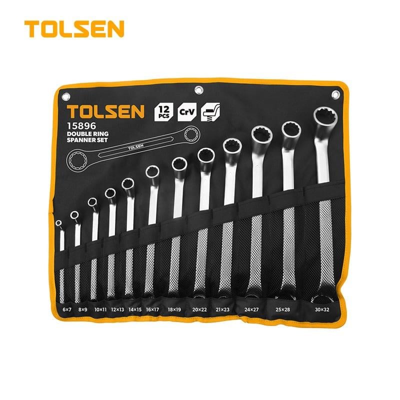 TOLSEN 12 PRÇ. BOLİONO ANAHTAR SETİ DERİ STANDLI