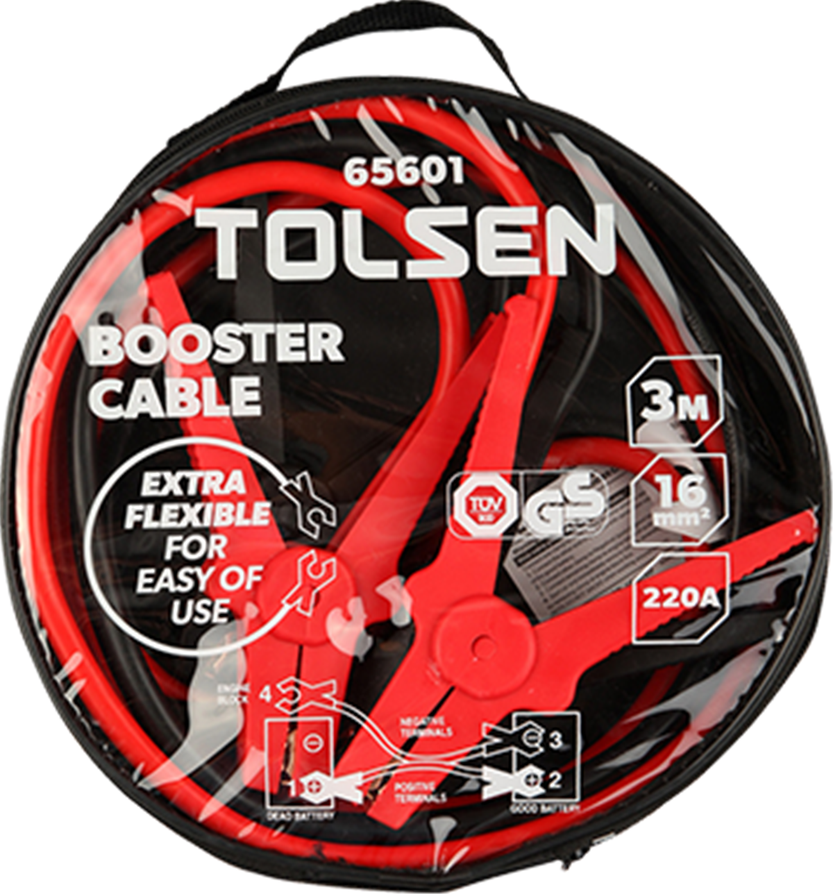 TOLSEN AKÜ TAKVİYE KABLOSU 