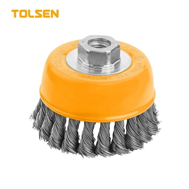 TOLSEN ÇANAK TEL FIRÇA KALIN 100 MM  