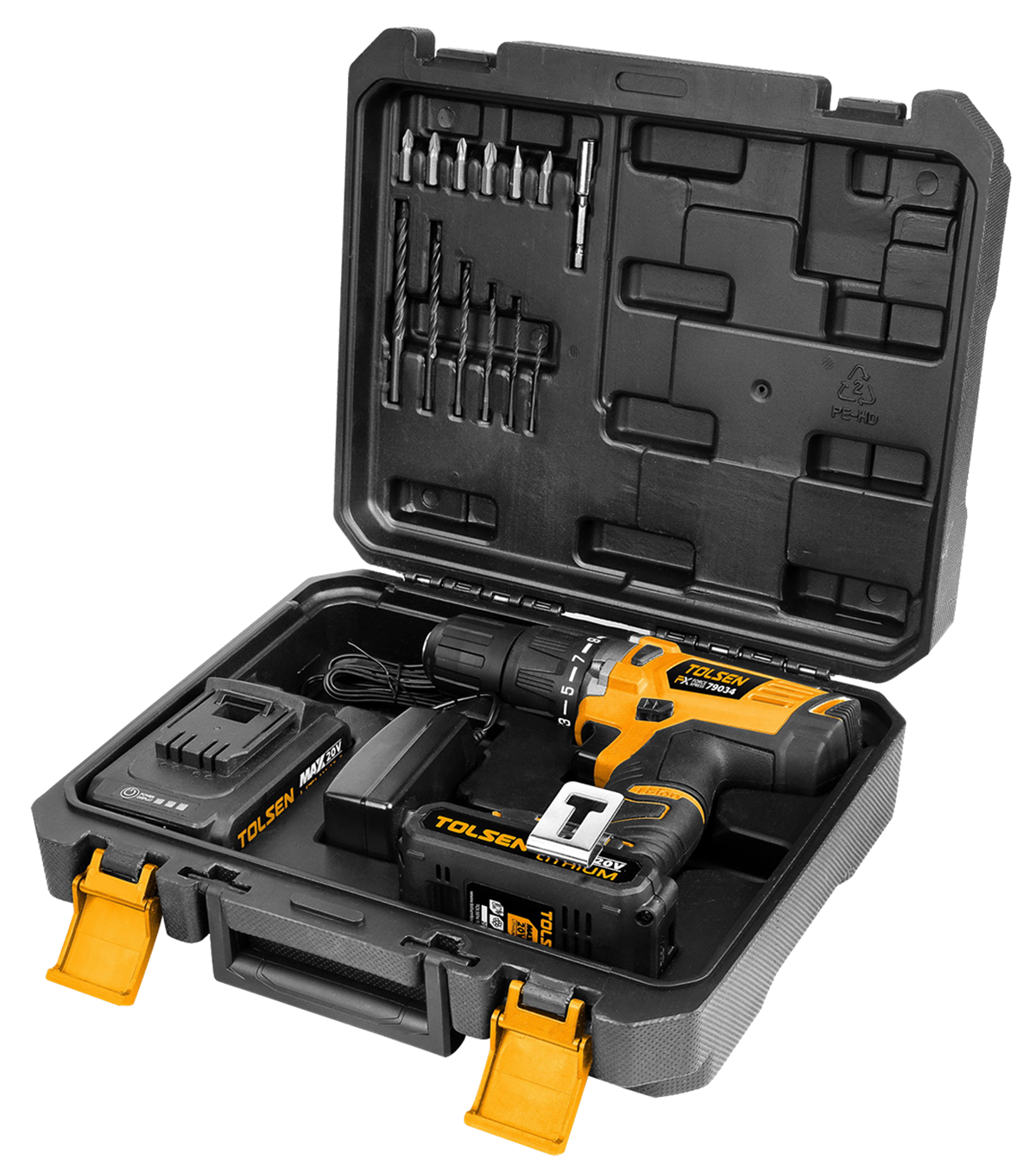 TOLSEN DARBELİ MATKAP 20V 2 PİLLİ