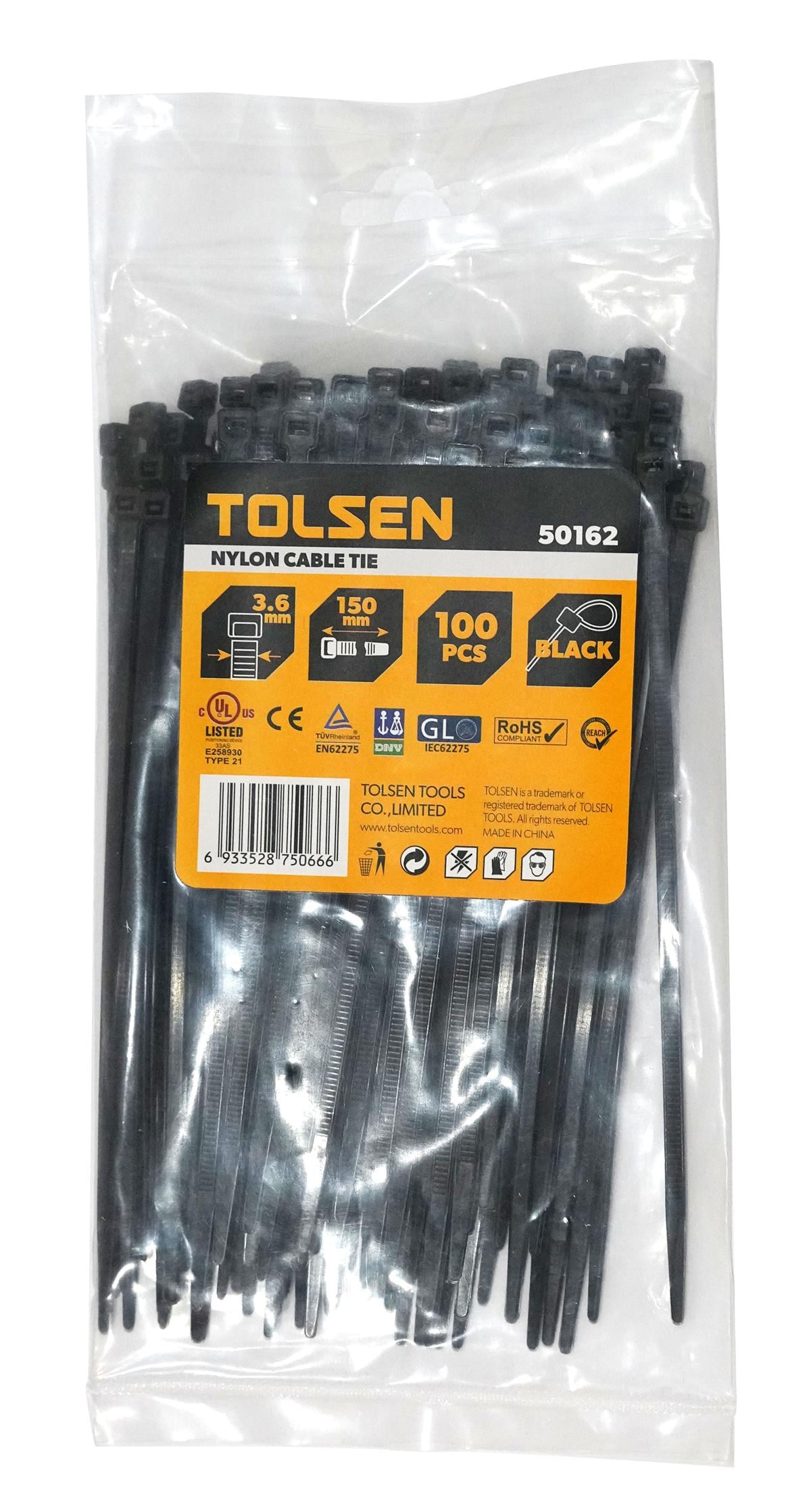 TOLSEN KABLO BAĞI 4.8X250 SİYAH