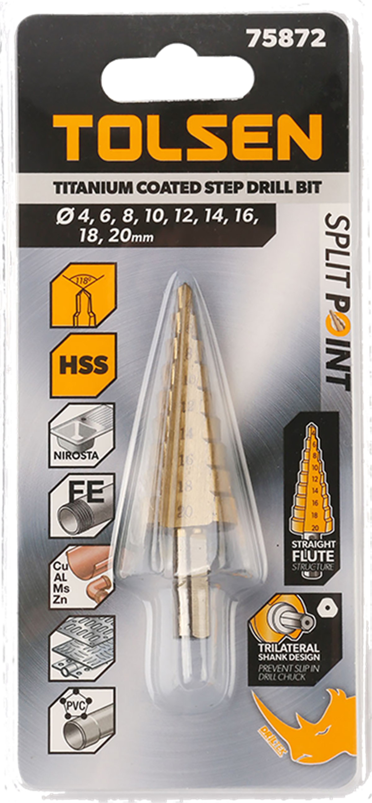 TOLSEN KADEMELİ DELİCİ 4 - 20 MM