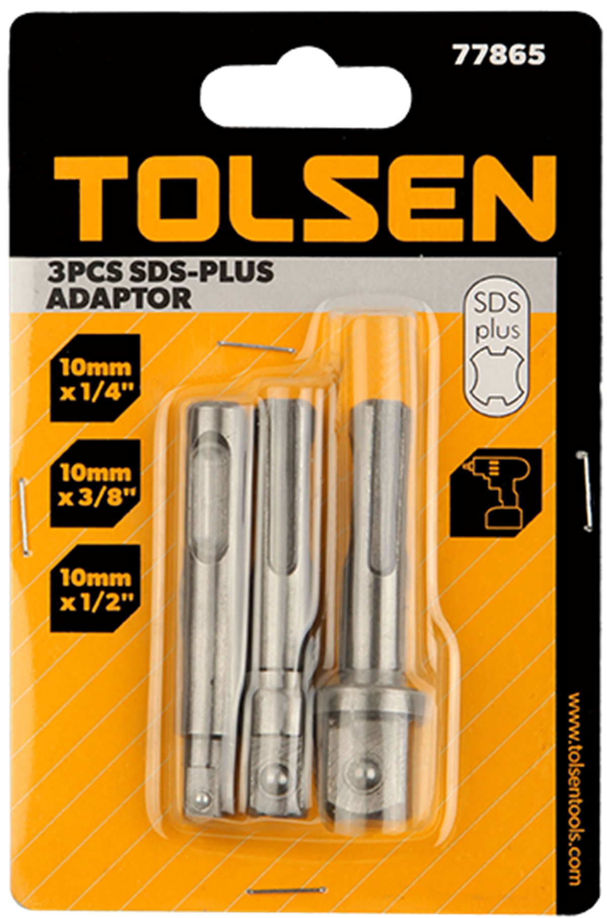 TOLSEN SDS PLUS ADAPTÖR SETİ 3 LÜ