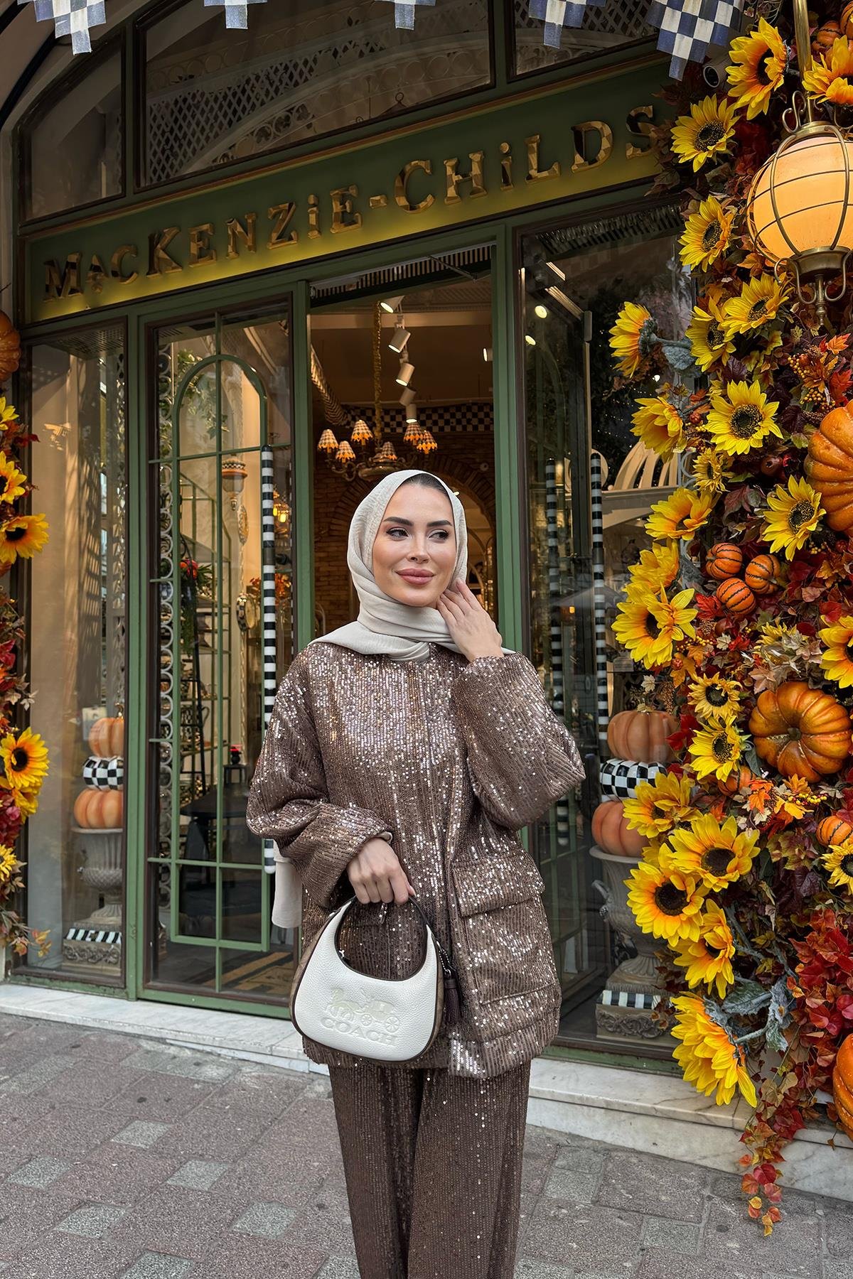 Pullu Bomber Ceket Vizon