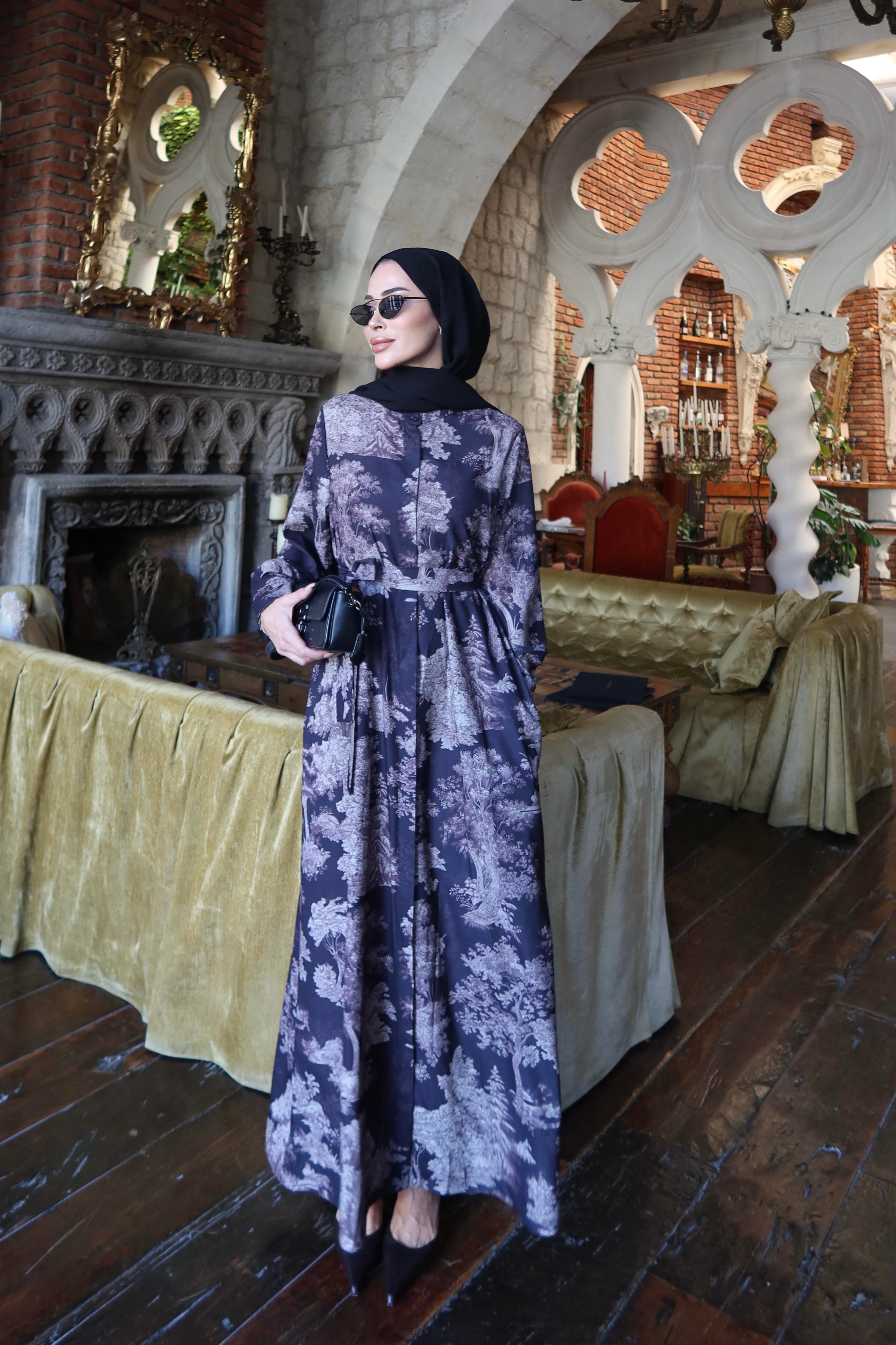 Riga Krep Siyah Elbise