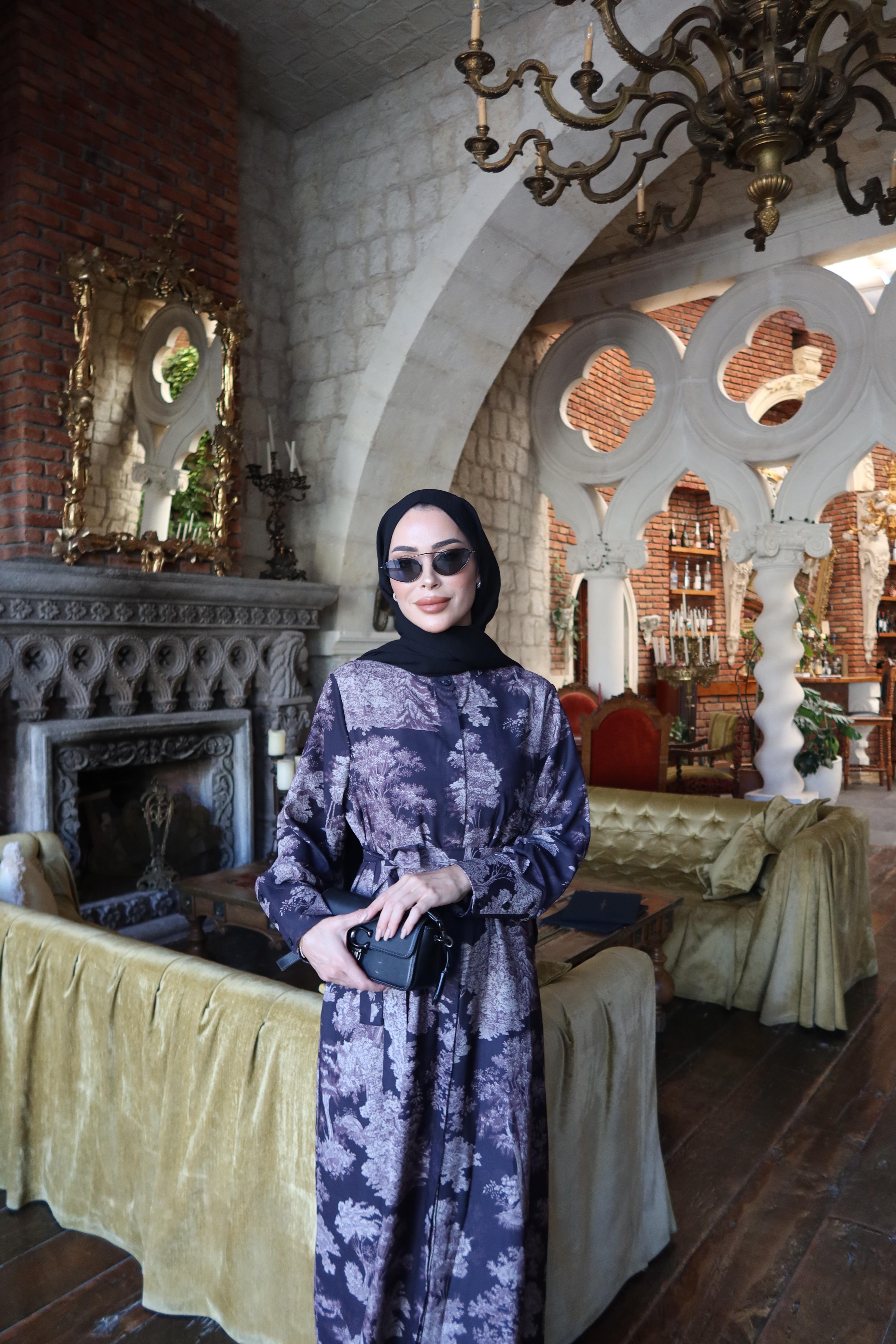 Riga Krep Siyah Elbise