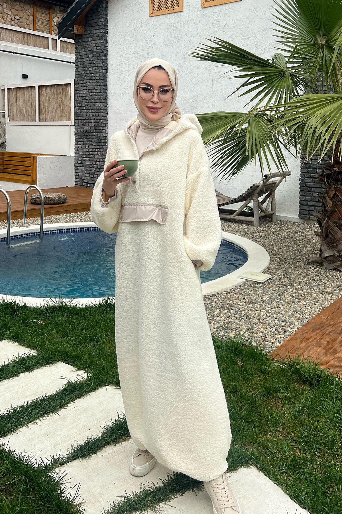 Tedy Ekru Elbise