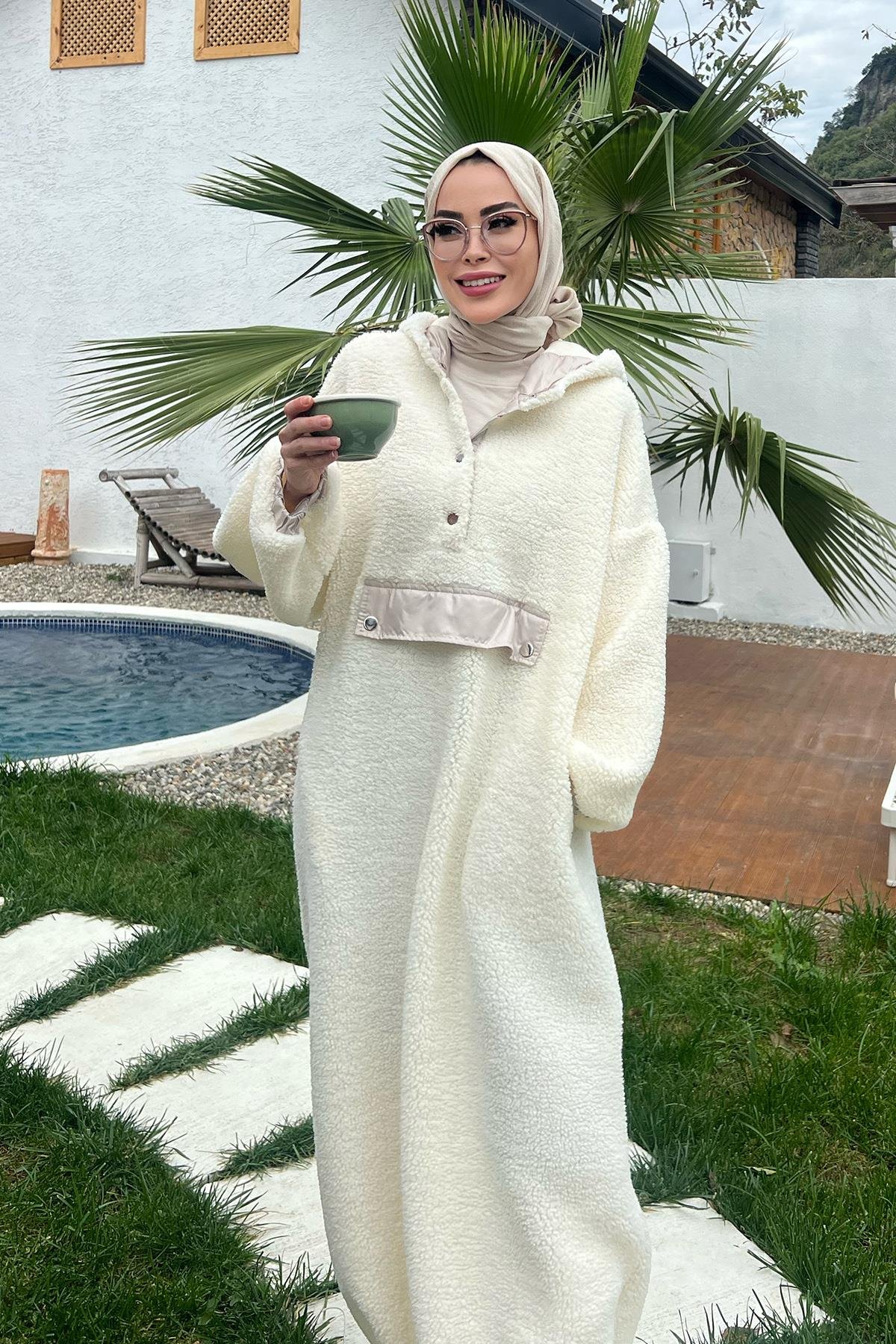 Tedy Ekru Elbise
