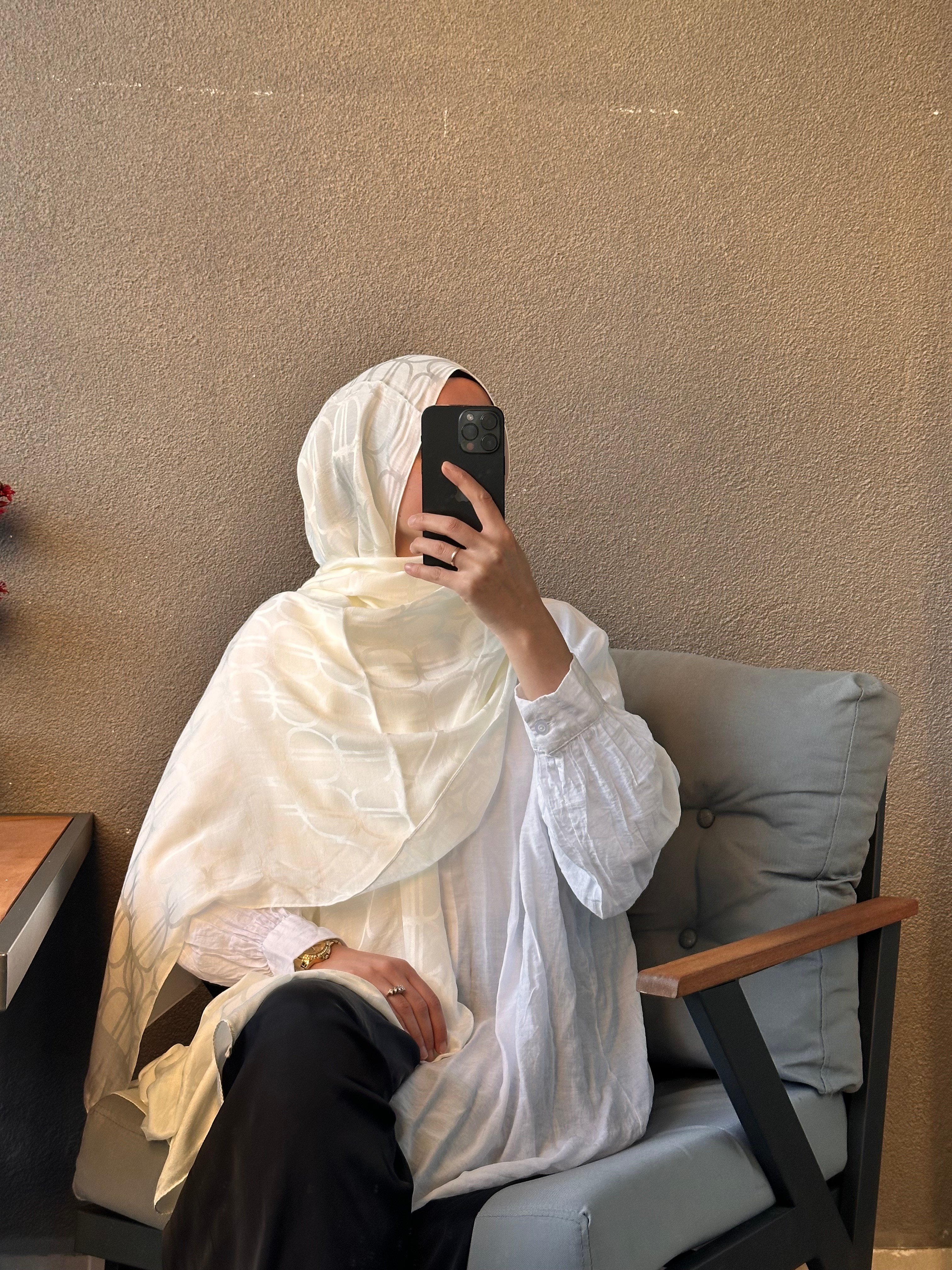 Alya Desen Şal - Ekru