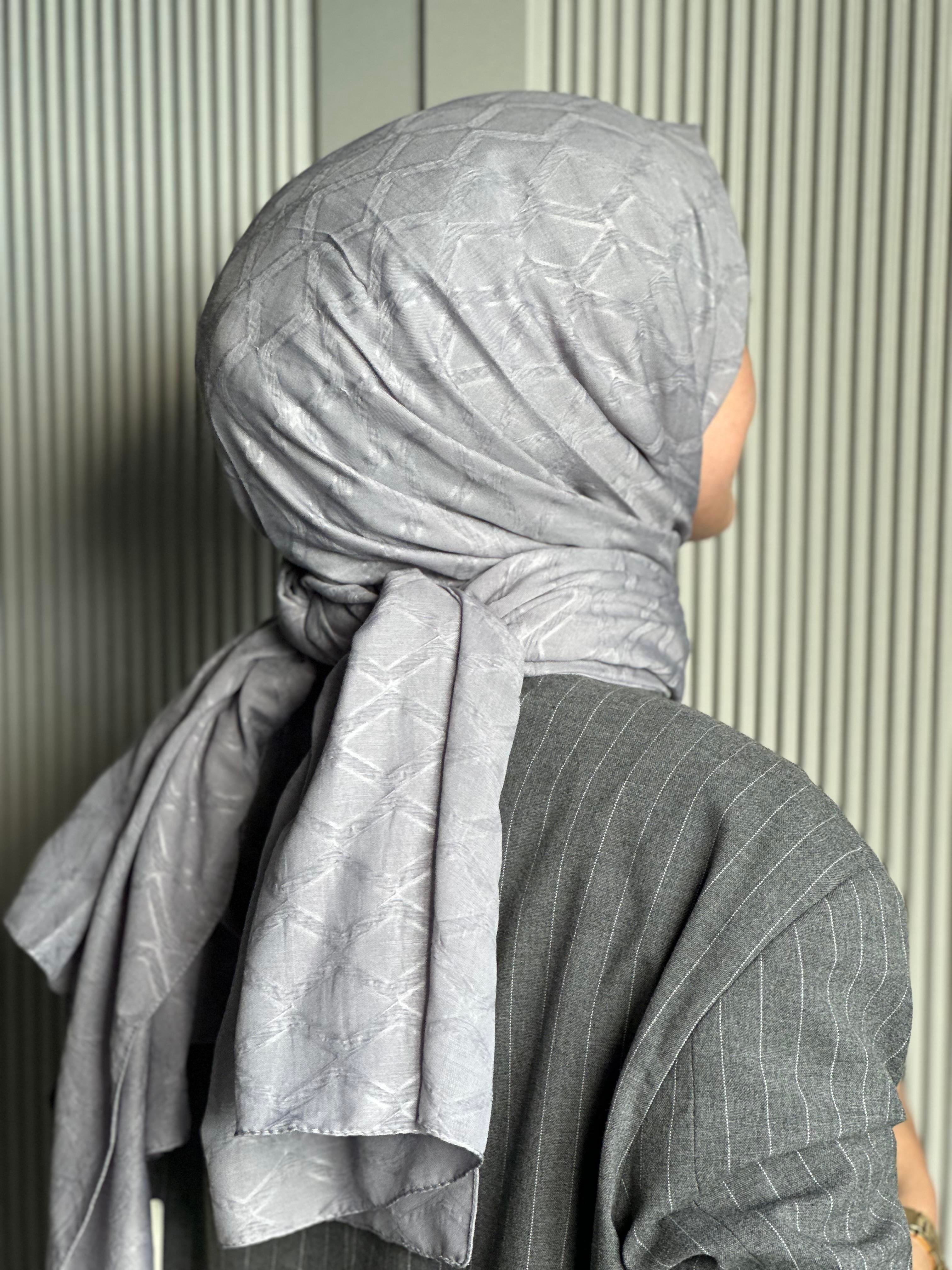 Bambu Jakar Şal - Gümüş