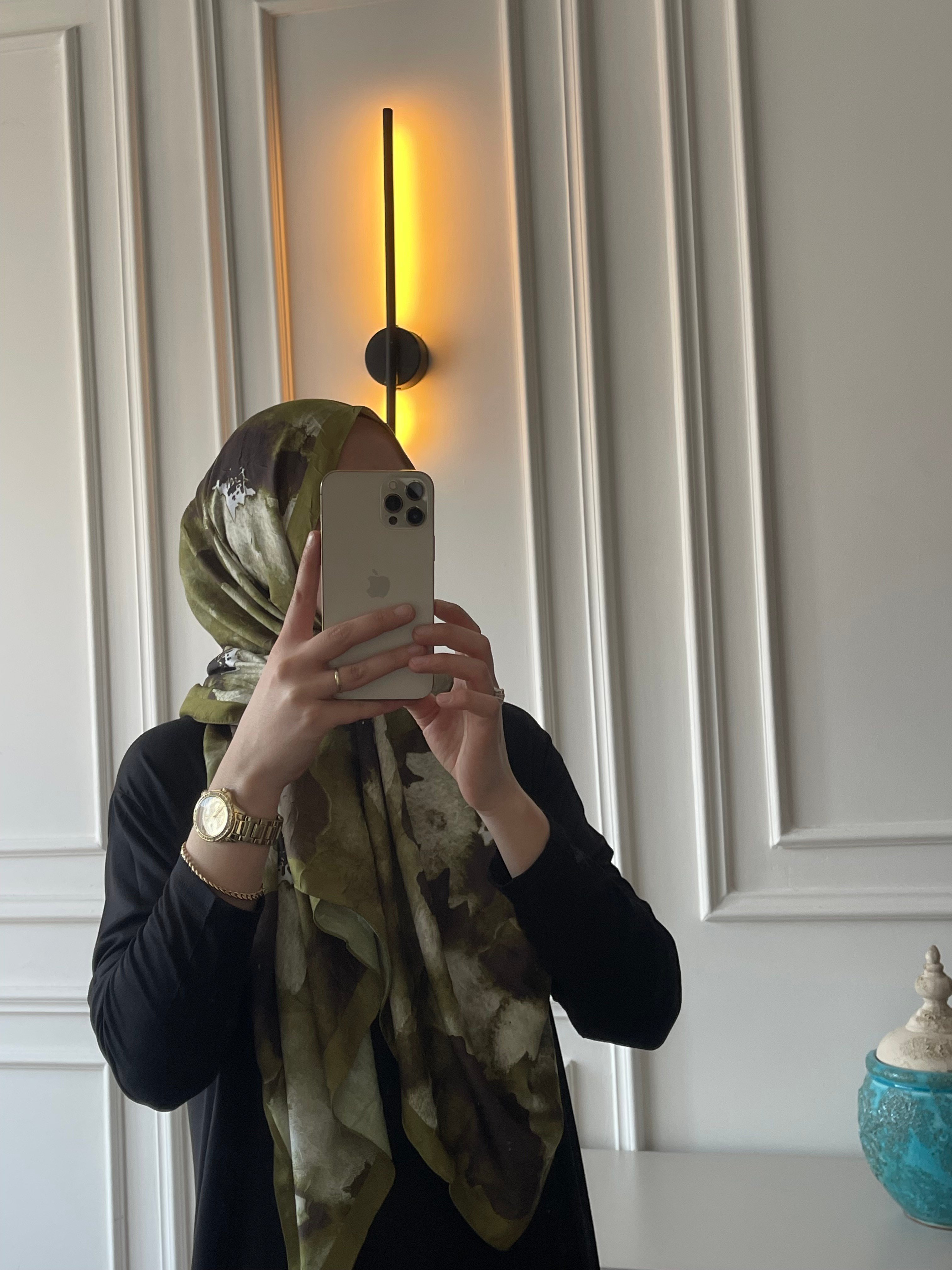 Çiçek Desen Bambu Jakar - Çağla